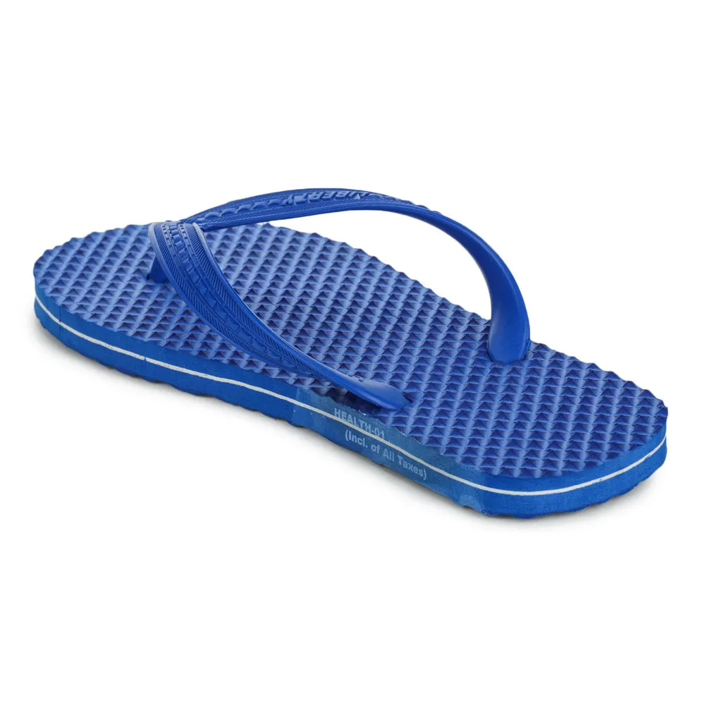 A-HA Casual Blue Flip Flop For Men HEALTH-1 By Liberty