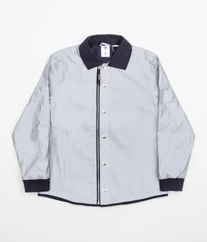 Adidas Blondey Coach Jacket - Reflective Silver / Mineral Blue