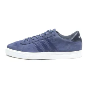 Adidas Cloudfoam Low-Top Sneakers Suede Blue Colour For Men