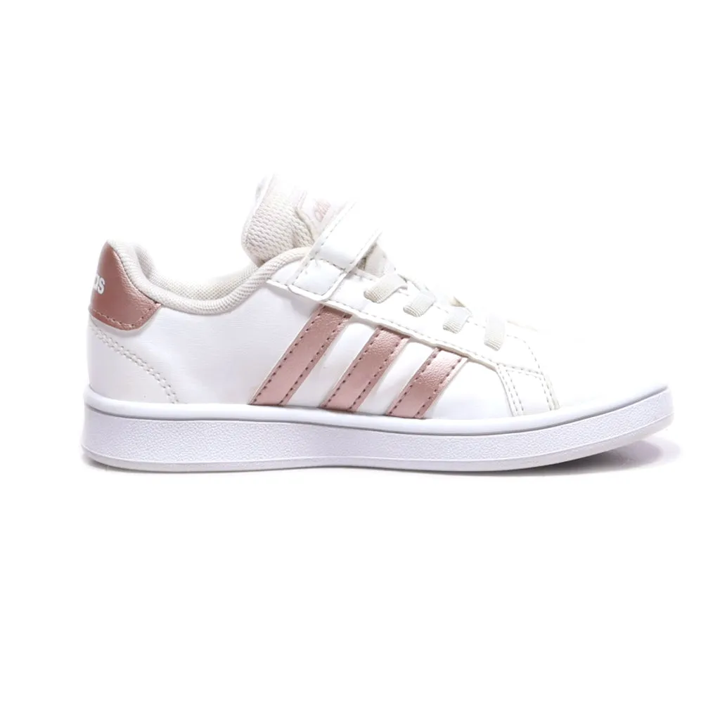 Adidas Grand Court C Sneakers Leather White Colour For Kids