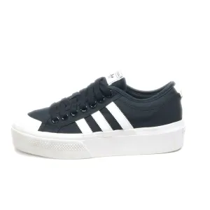 Adidas Nizza Low-Top Sneakers Canvas Black Colour For Women