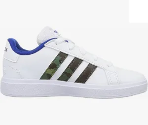 Adidas scarpa sneakers da ragazzo Grand Court 2.0 K GV6796 bianco mimetico