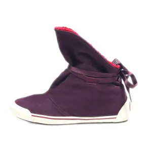 Adidas Snow Boots Suede Maroon Colour For Women