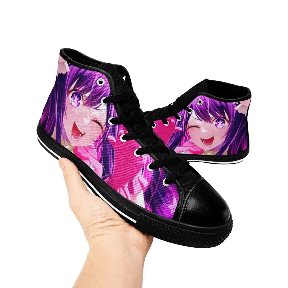 Ai Hoshino Oshi no Ko Shoes High Tops Sneakers for Kids and Adults