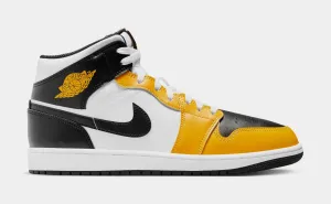 Air Jordan 1 Mid Yellow Ochre Mens Lifestyle Shoes (Yellow Ochre/White/Black)