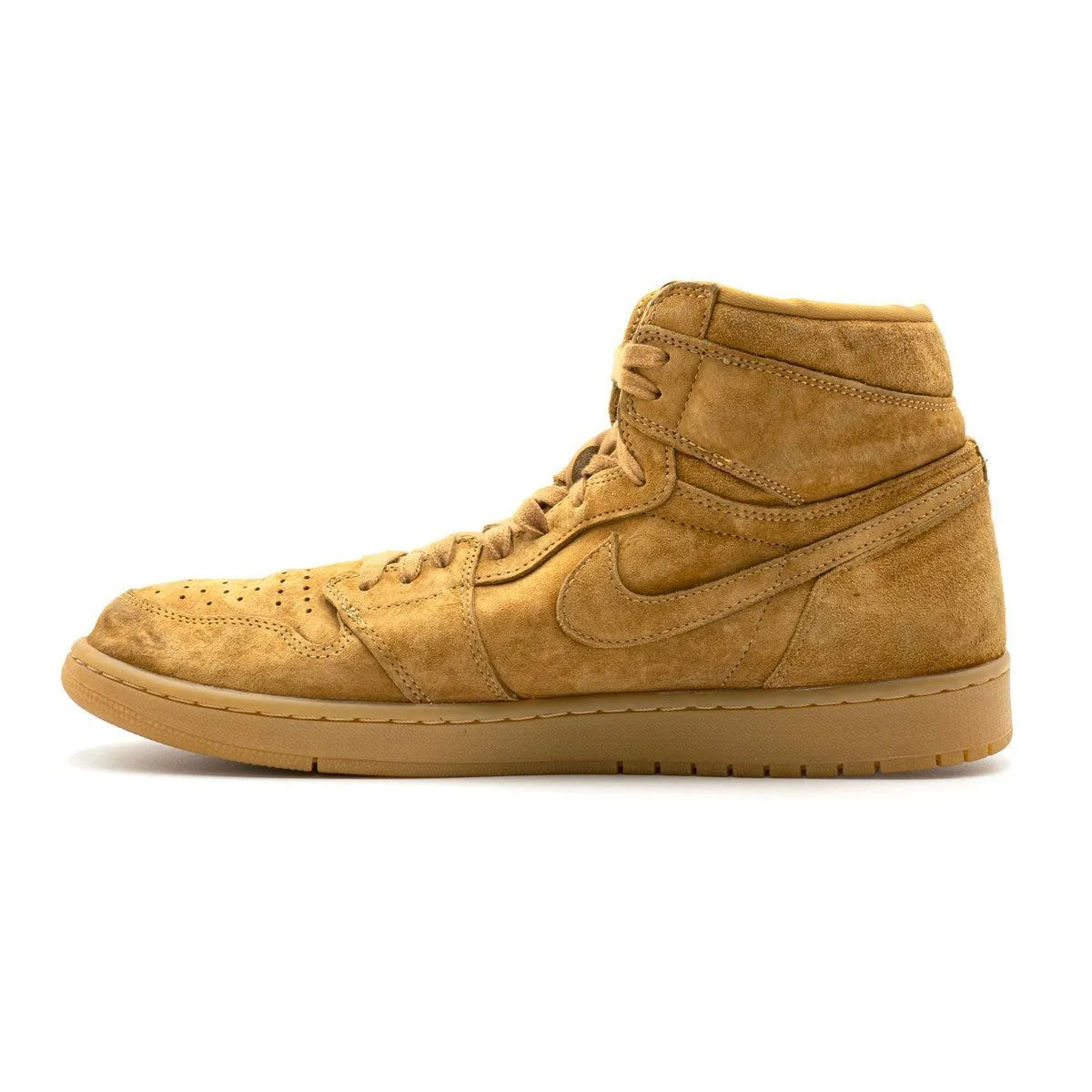 Air Jordan 1 Retro High-Top Sneakers Suede Brown Colour For Men