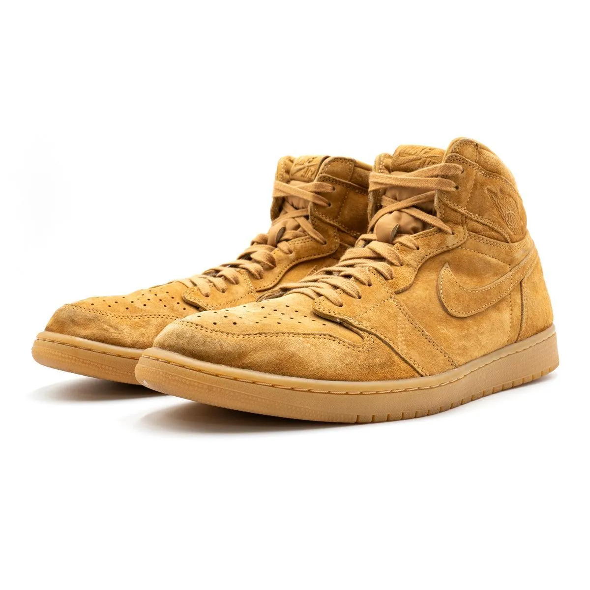 Air Jordan 1 Retro High-Top Sneakers Suede Brown Colour For Men