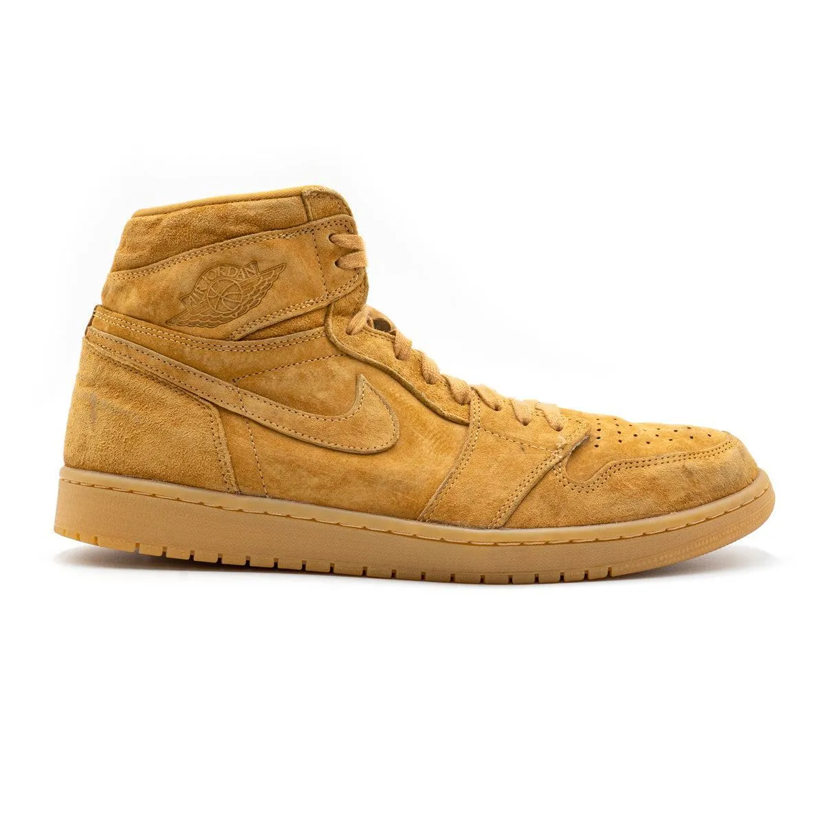 Air Jordan 1 Retro High-Top Sneakers Suede Brown Colour For Men