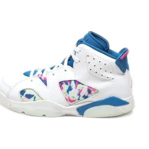 Air Jordan 6 Retro Ps Sneakers Leather White Colour For Kids