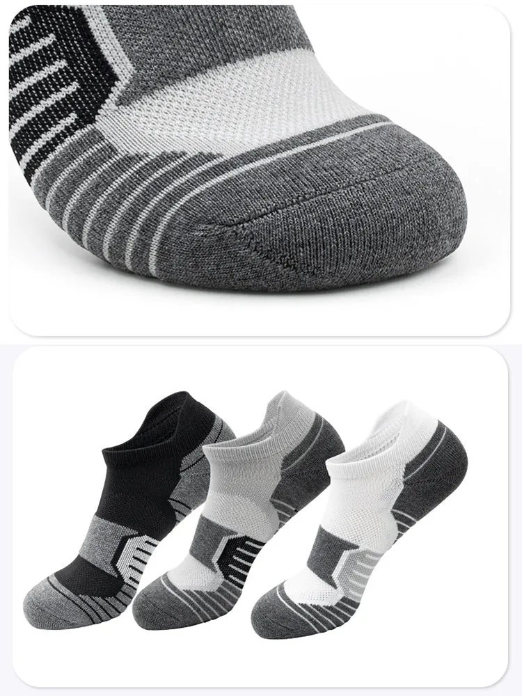 Ankle Running Socks Low Cut Cushioned Athletic Sports Socks