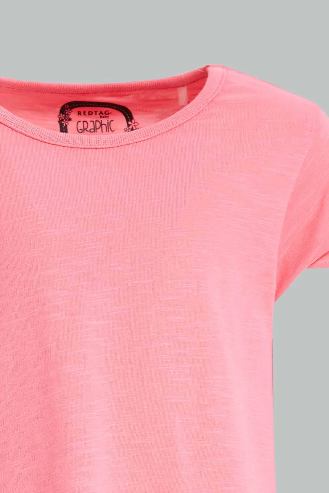 Baby Girls Pink Basic T-Shirt