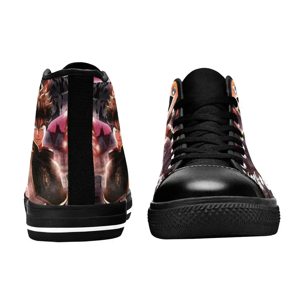 Black Clover Asta Shoes High Tops Sneakers for Kids and Adults