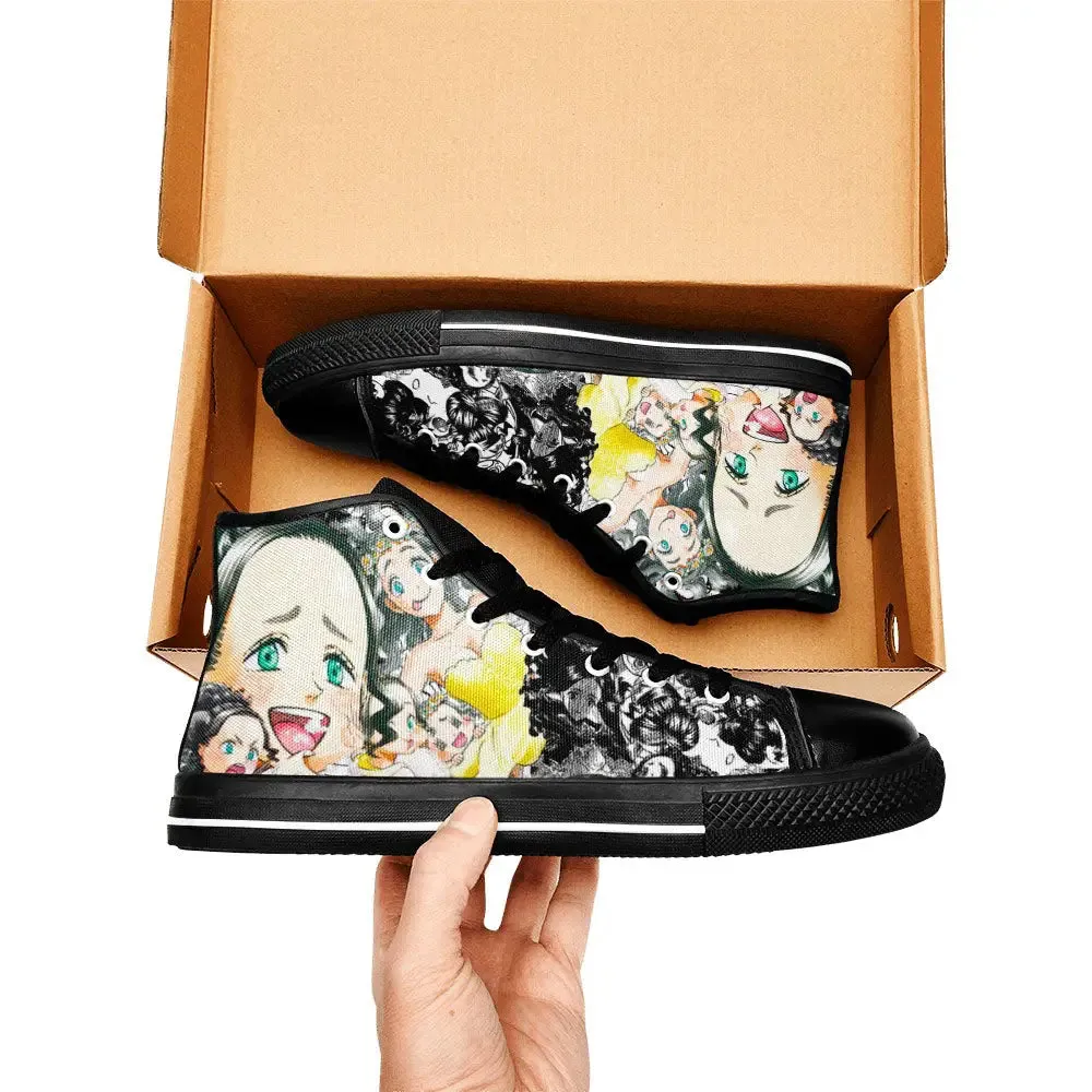 Black Clover Charmy Pappitson Shoes High Tops Sneakers for Kids and Adults