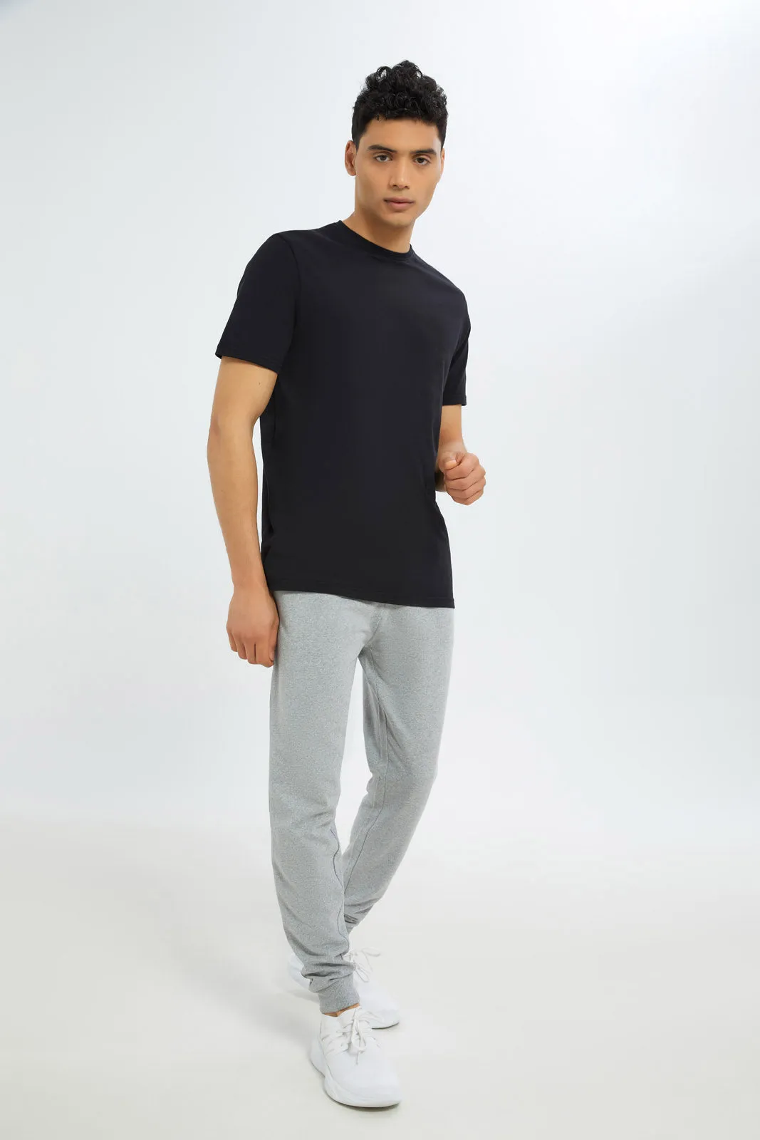 Black Crew Neck Regular Fit T-Shirt