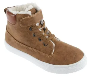 Boys Two-Tonal Faux Leather High-Top Sneaker