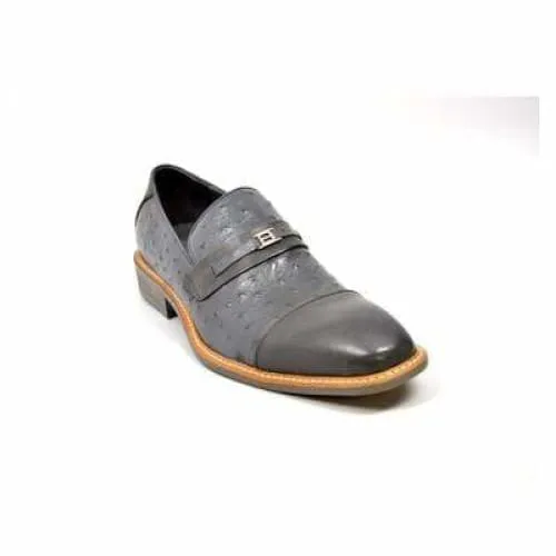 British Walkers Dolche Men's Gray Leather Loafers