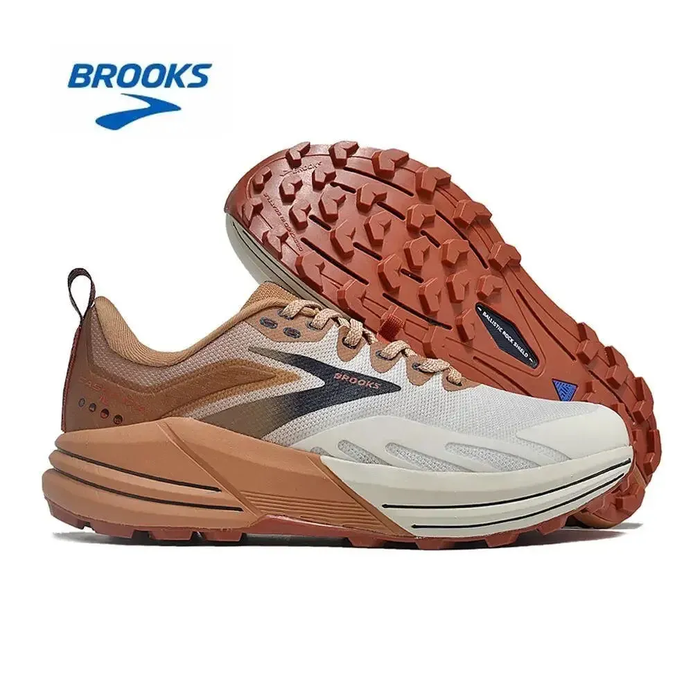 BROOKS Cascadia 16 Running Shoes Yellow Black Grenadine Men Women Long-Distance Road Sport Training Casual Sneakers