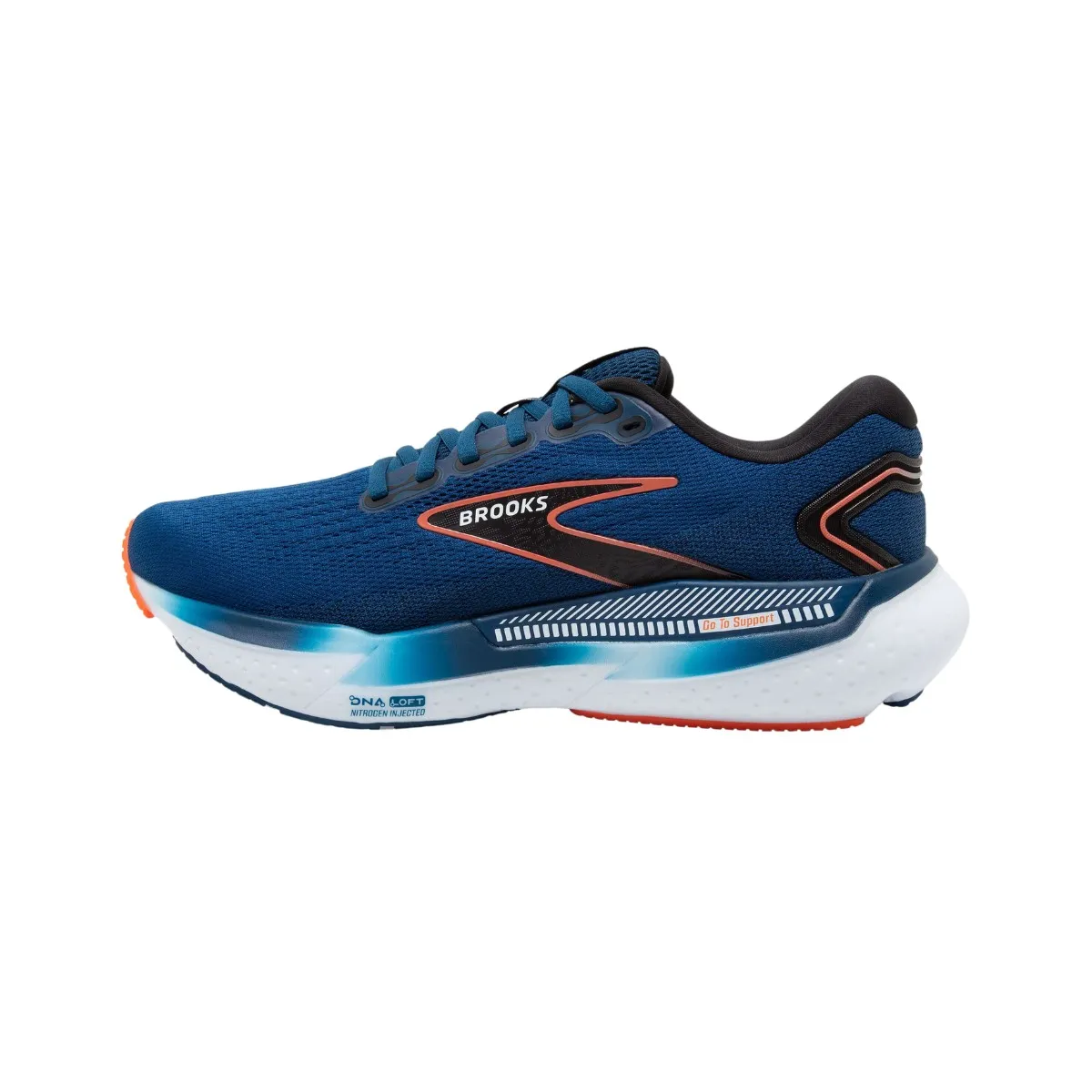 Brooks Glycerin GTS 21 Blue Orange Shoes SS24