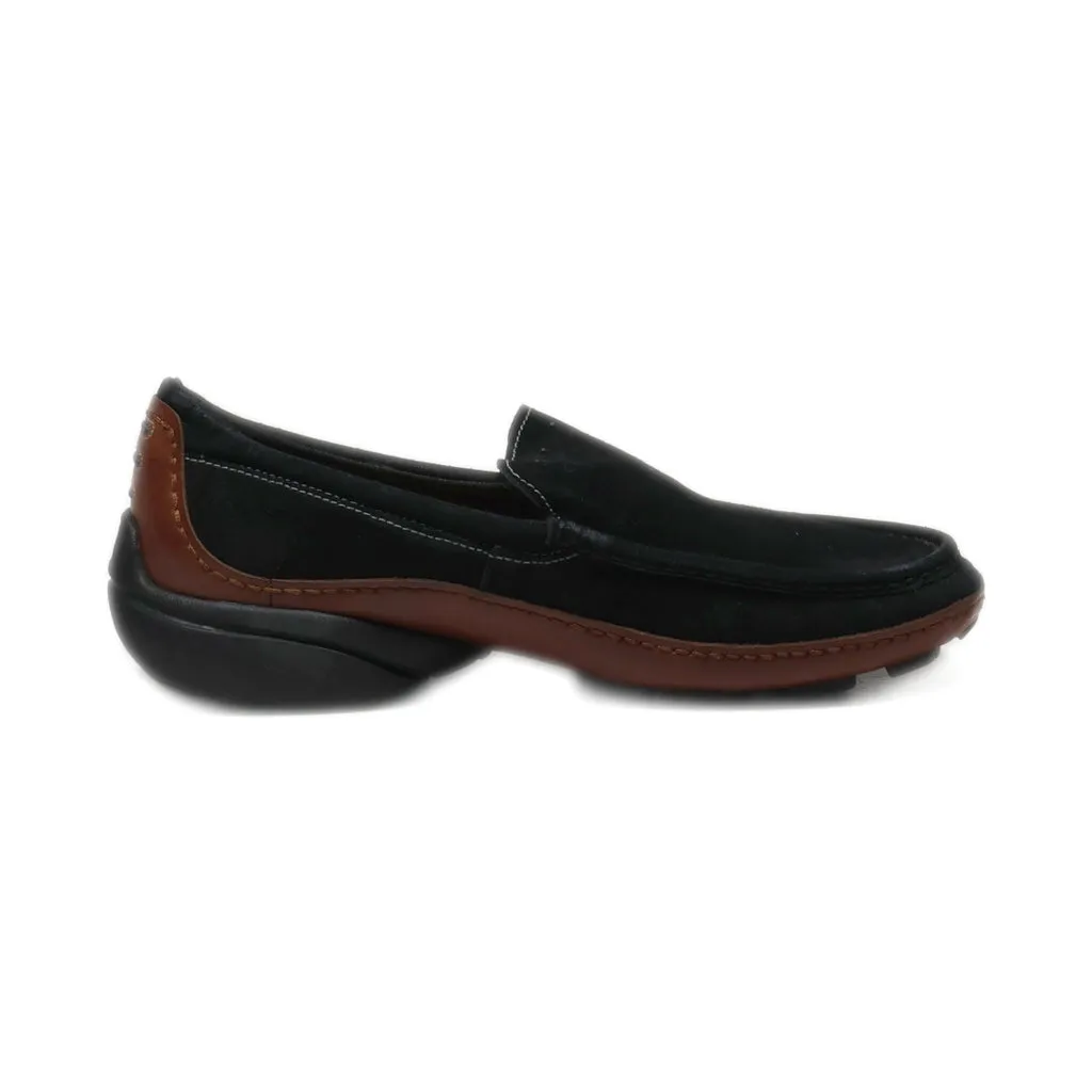 Clarks Privo Loafers Suede Black Colour For Men