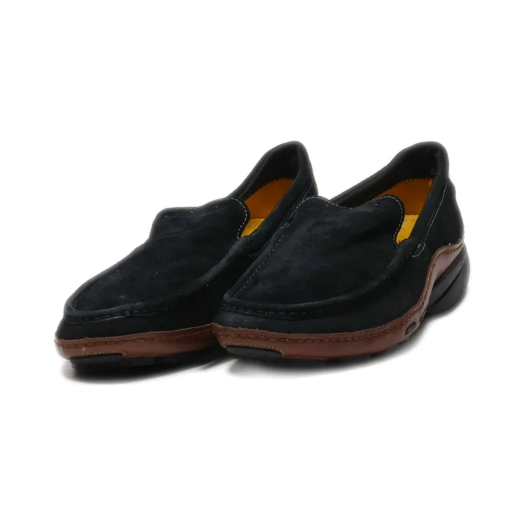 Clarks Privo Loafers Suede Black Colour For Men