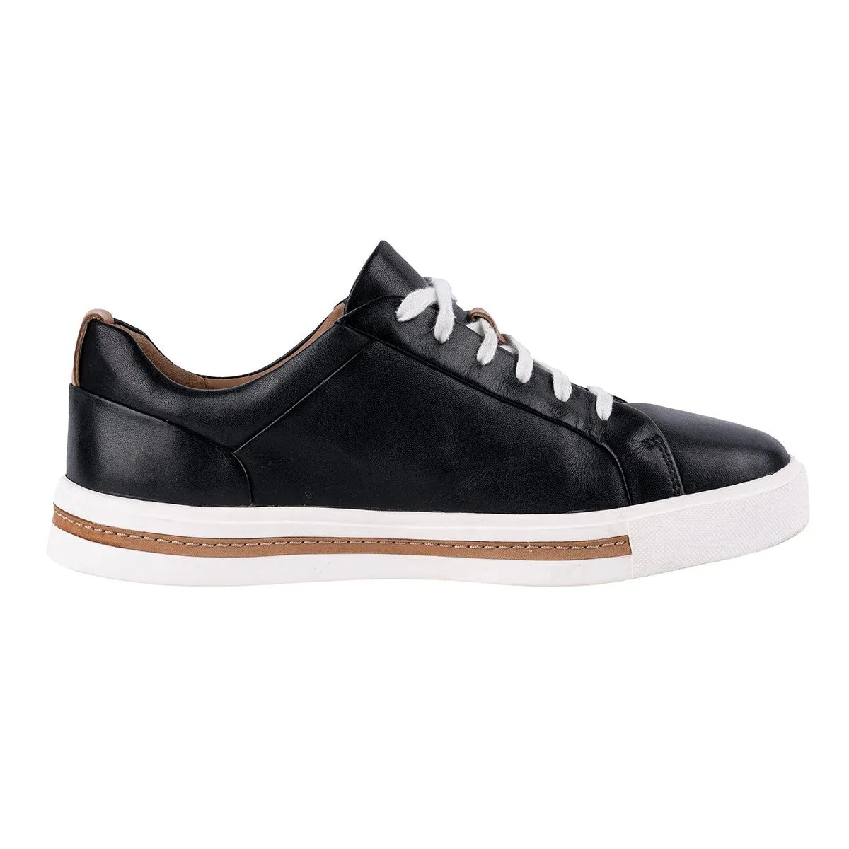 Clarks Unstructured By Maui Low-Top Sneakers Leather Black Colour For Women