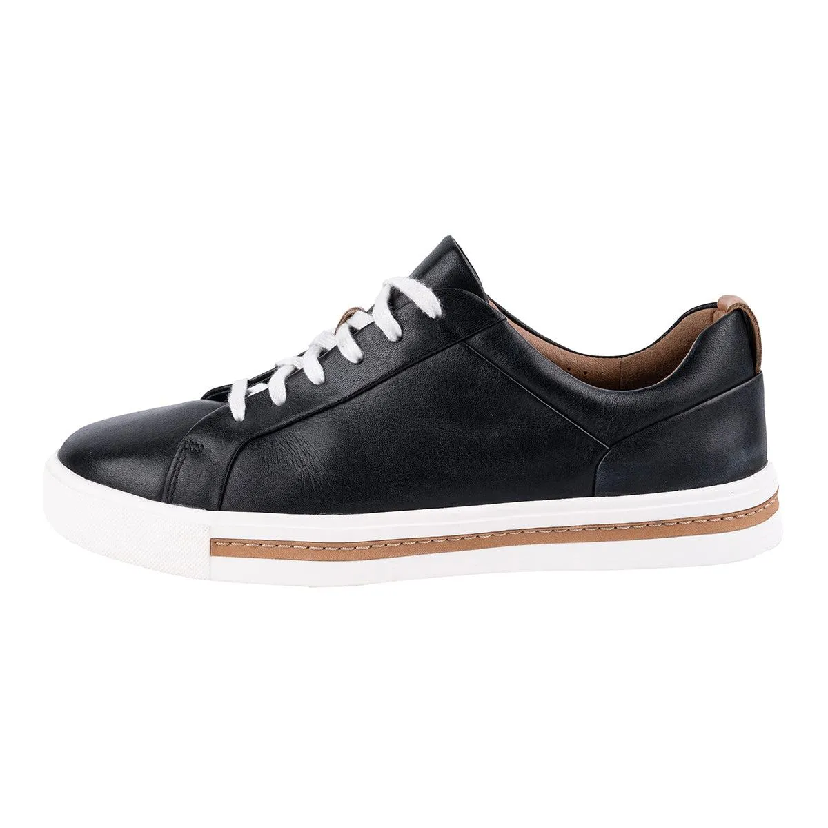 Clarks Unstructured By Maui Low-Top Sneakers Leather Black Colour For Women