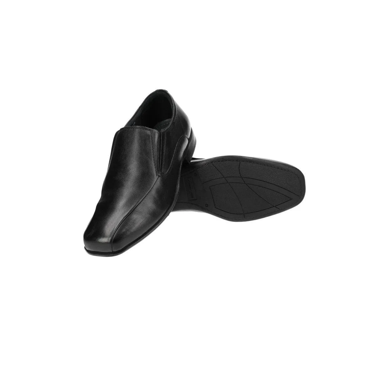 Claudio Conti Formal Slip Ons Fabric Black Colour For Men