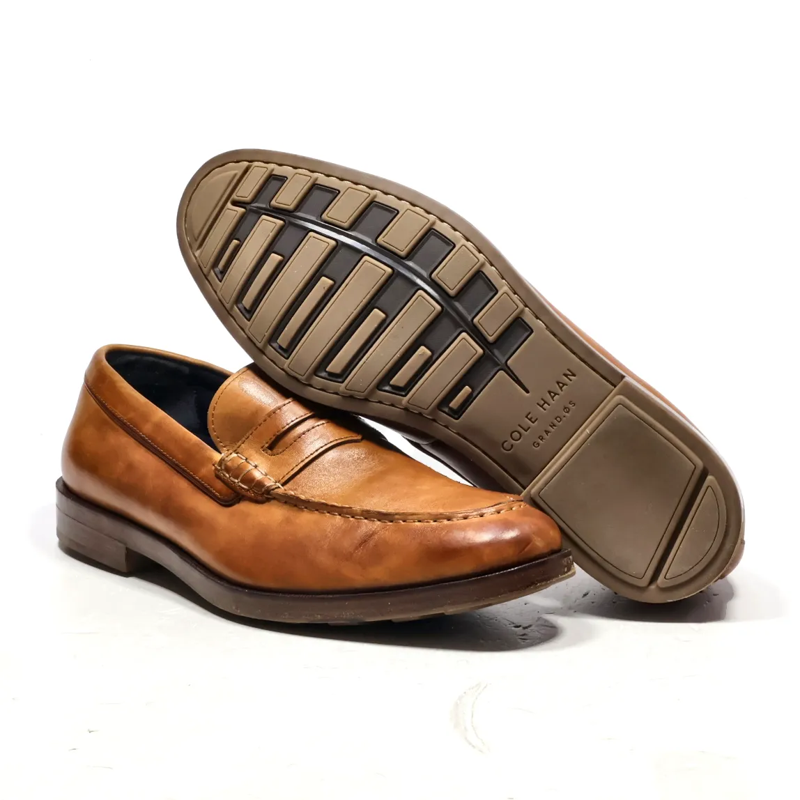 Cole Haan Loafers Leather Brown Colour For Men