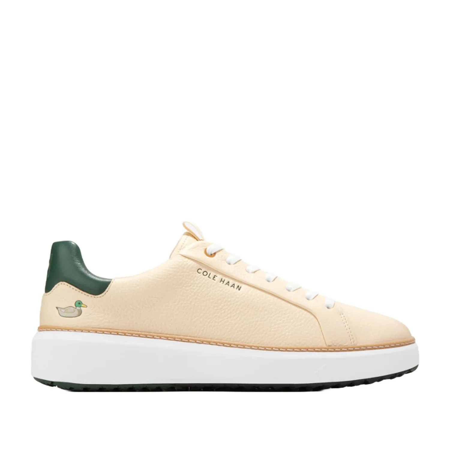 Cole Haan Men's Grandpro Topspin Golf in Vanilla/Trekking Green/Optic White