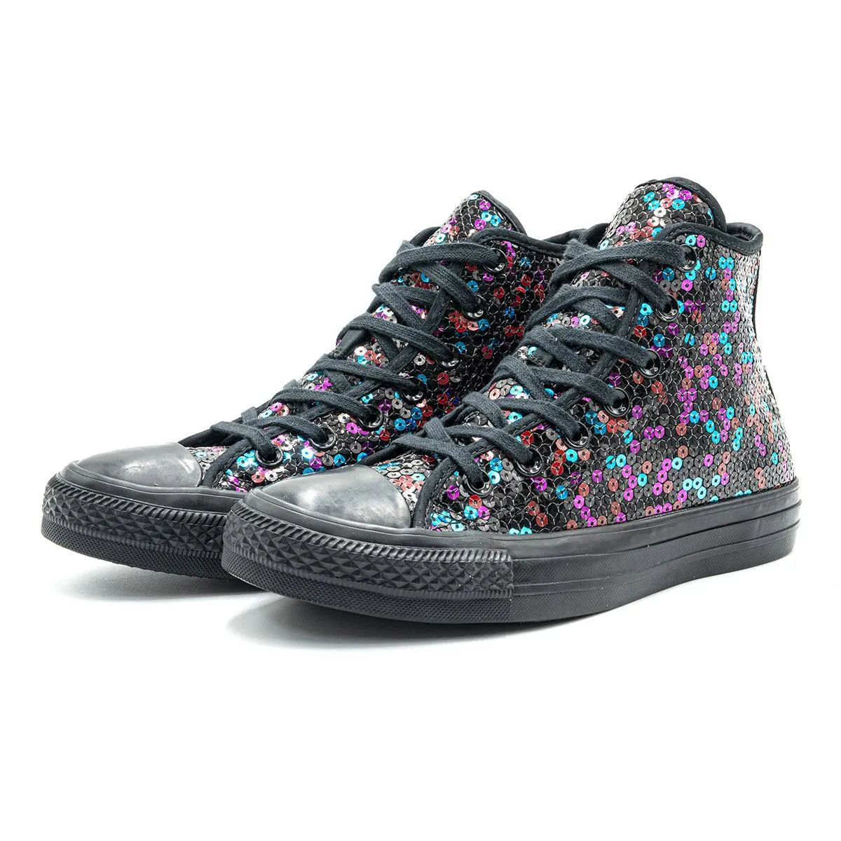 Converse Chuck Taylor All Star Sequins High-Top Sneakers Sequins Fabric Multicolour Colour For Women