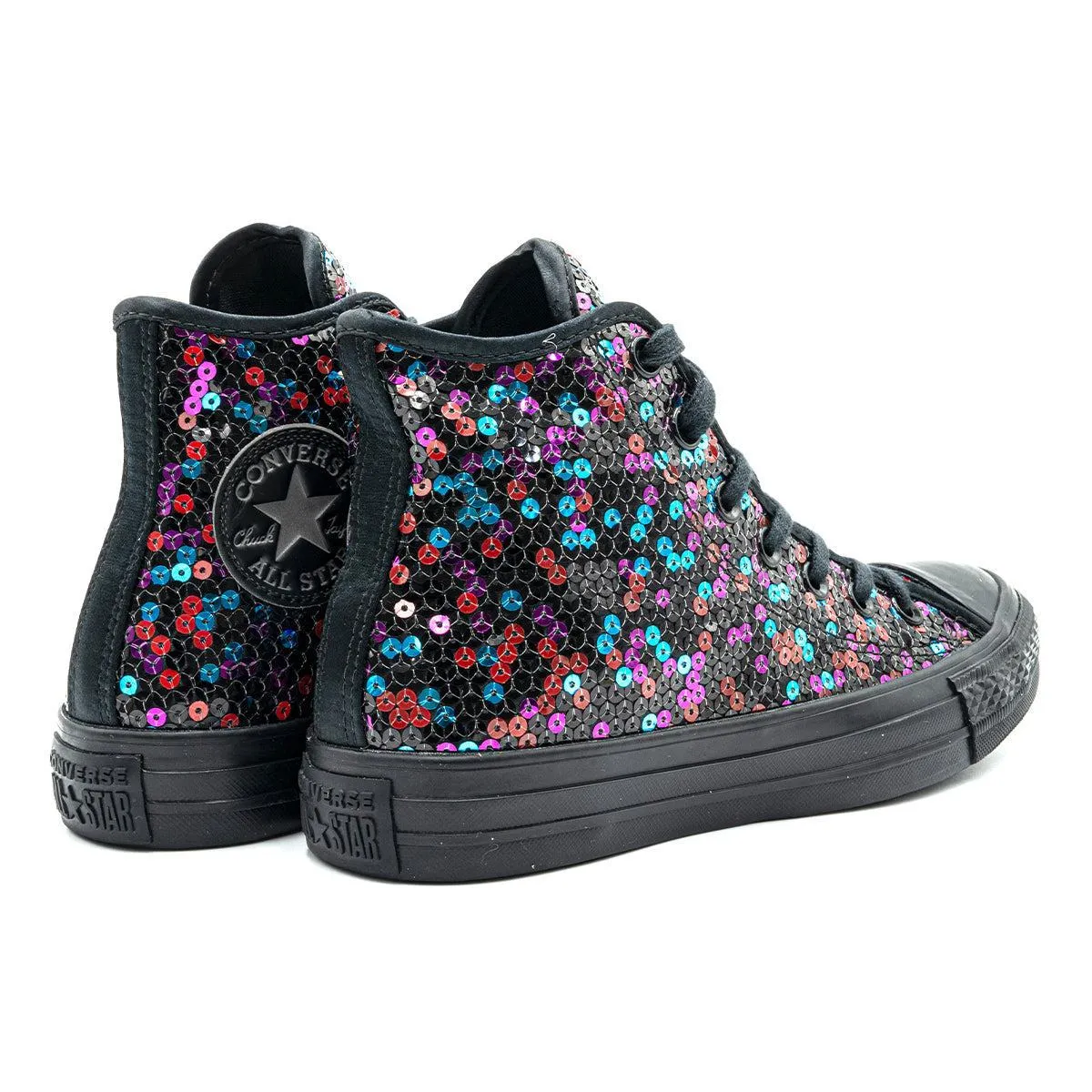 Converse Chuck Taylor All Star Sequins High-Top Sneakers Sequins Fabric Multicolour Colour For Women