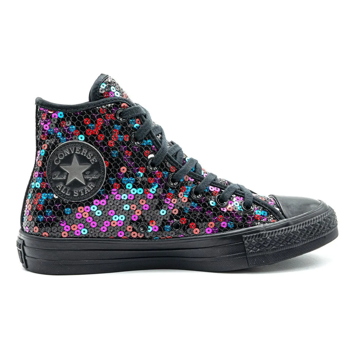 Converse Chuck Taylor All Star Sequins High-Top Sneakers Sequins Fabric Multicolour Colour For Women