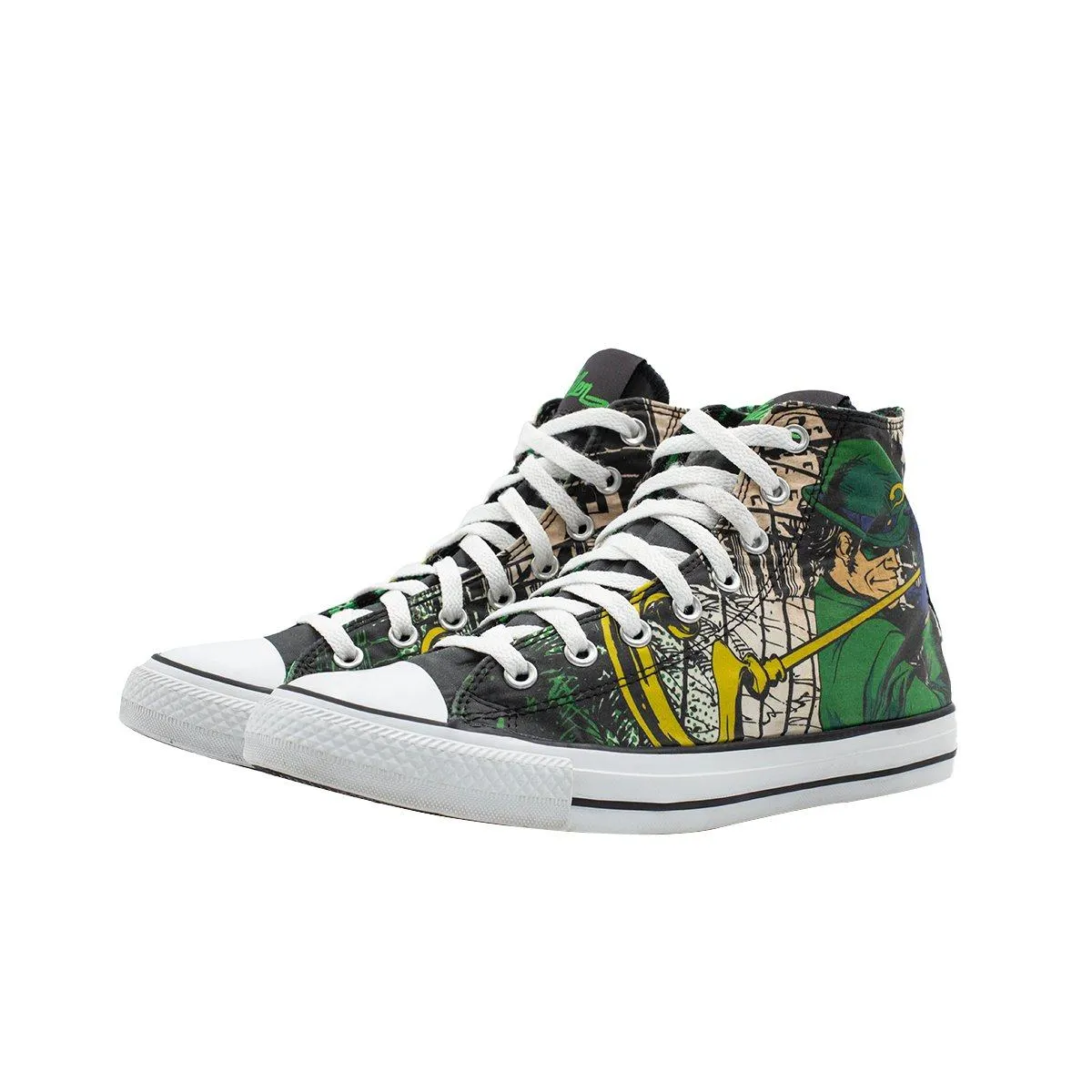 Converse X Dc Comics Chuck Taylor Allstar The Riddler High-Top Sneakers Fabric Multicolour Colour For Men