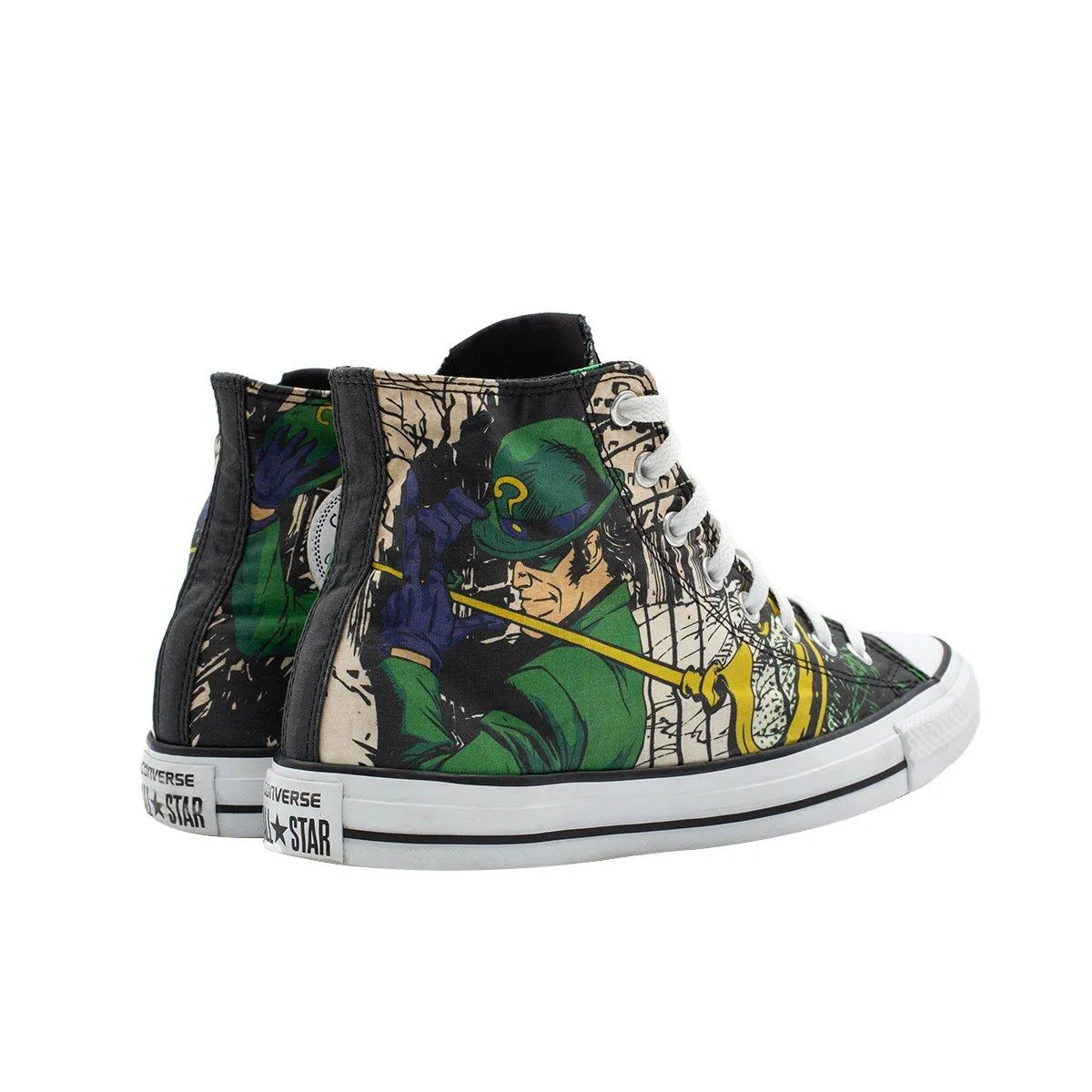 Converse X Dc Comics Chuck Taylor Allstar The Riddler High-Top Sneakers Fabric Multicolour Colour For Men