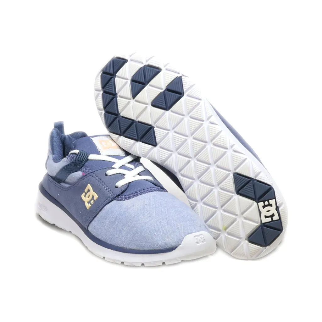 Dc Shoes Uni Lite Sneakers Fabric Blue Colour For Kids