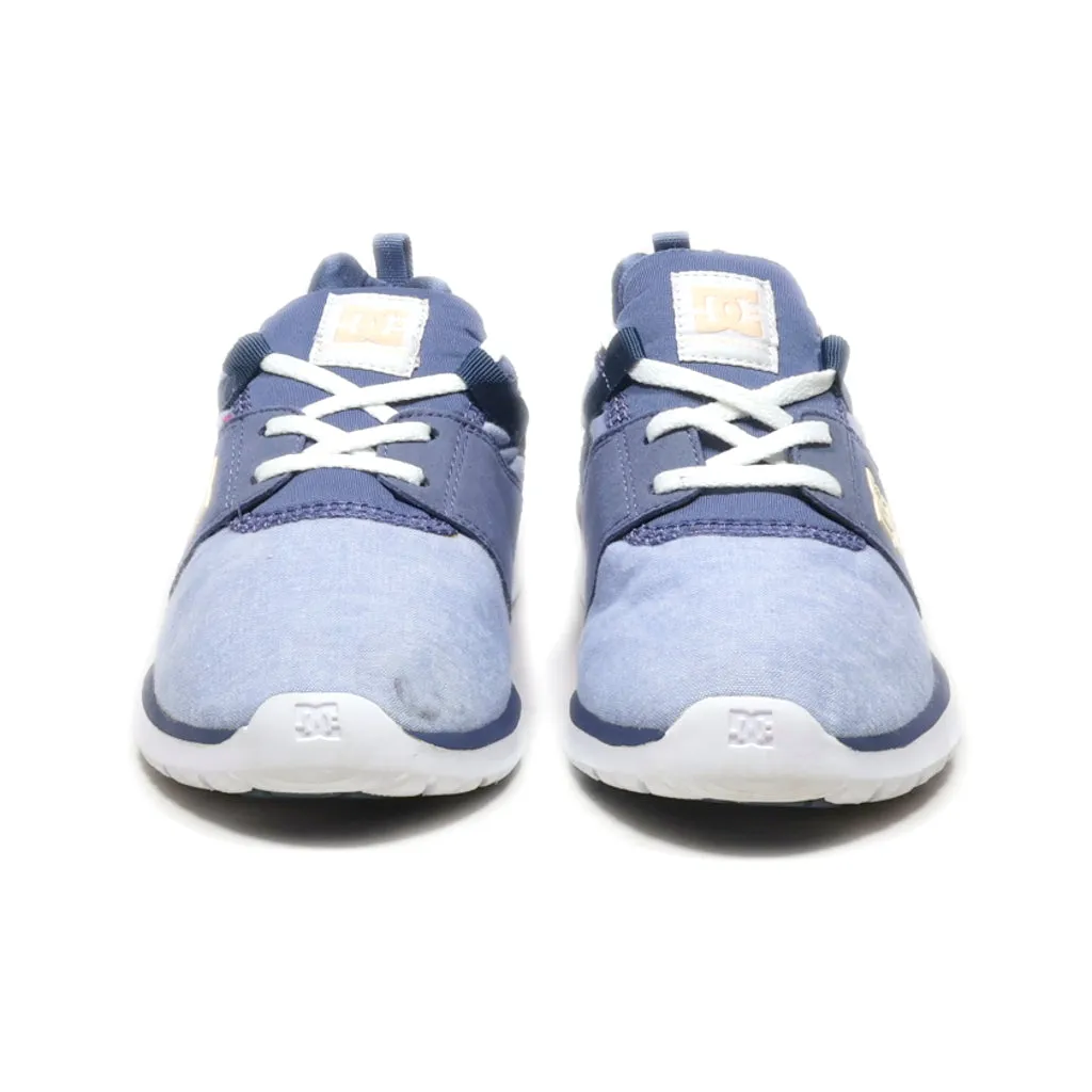 Dc Shoes Uni Lite Sneakers Fabric Blue Colour For Kids