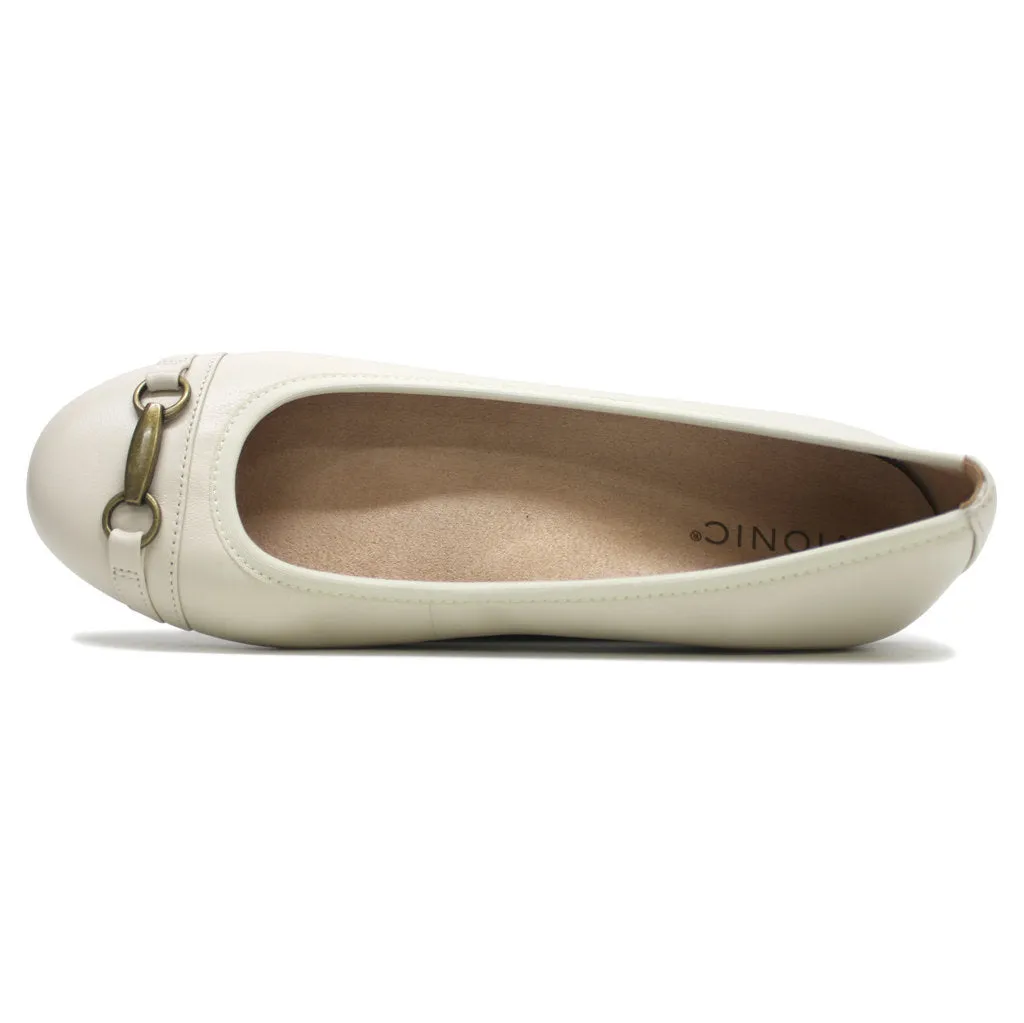 Delanie Leather Textile Women's Ballet Shoes