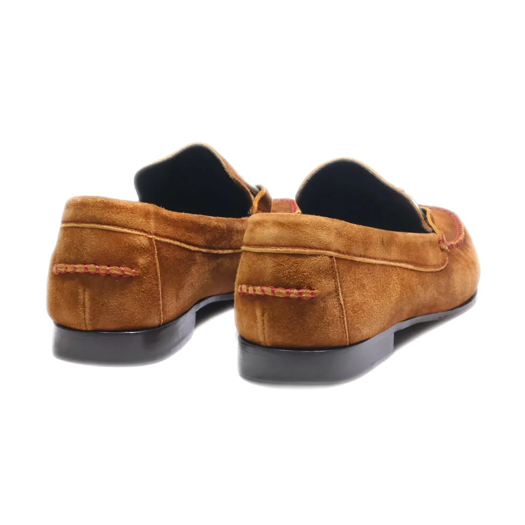 Donald J Pliner Loafers Suede Brown Colour For Men