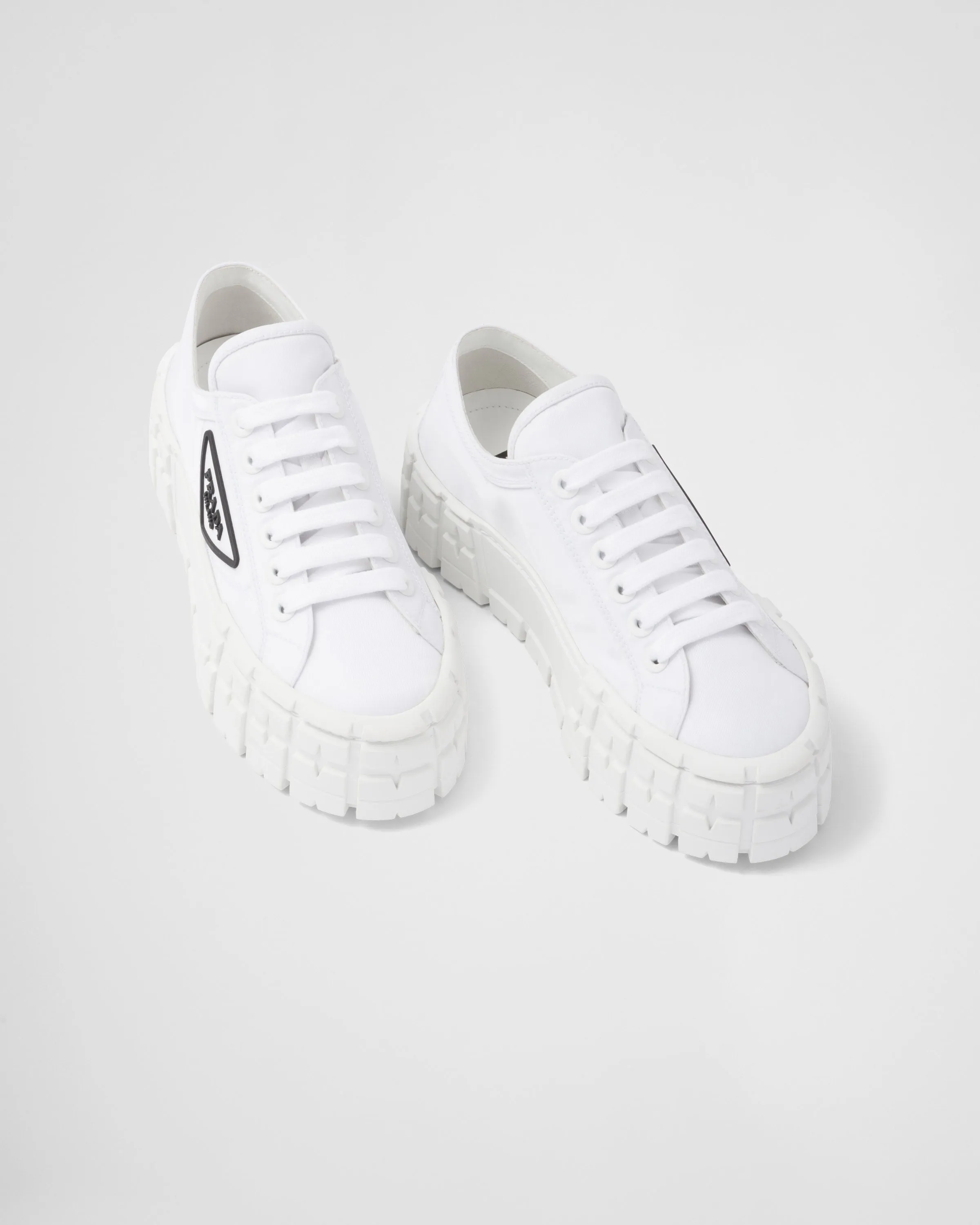 Double Wheel Re-Nylon gabardine sneakers