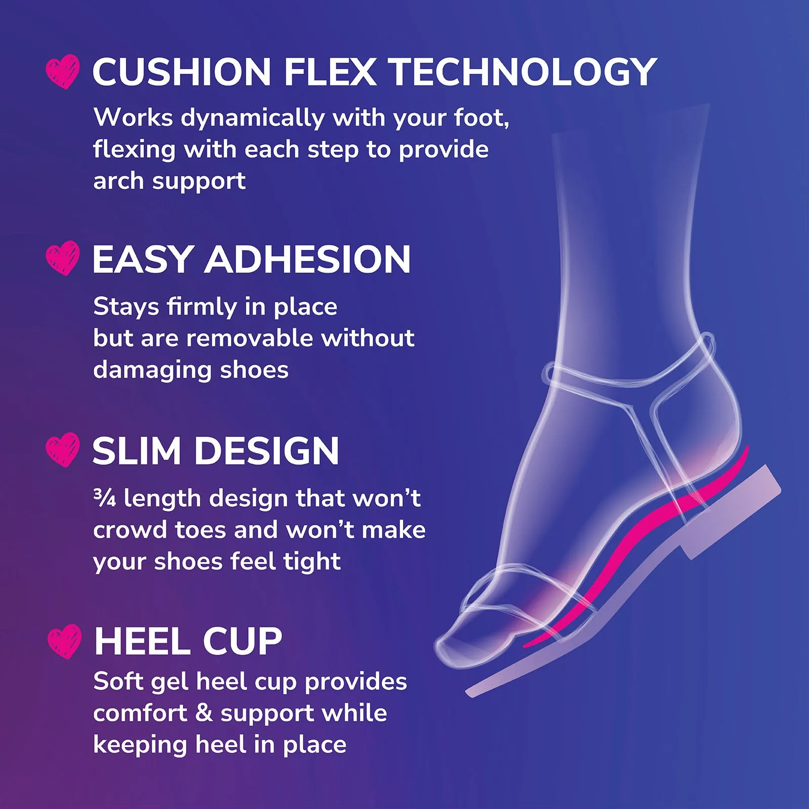 Dr.Scholl Love Your FLATS & SANDALS 3/4 Length Insoles