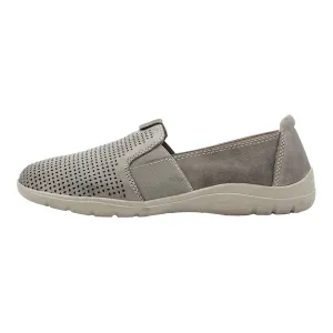 Earth Origin Tanner Loafers Leather Grey Colour For Women