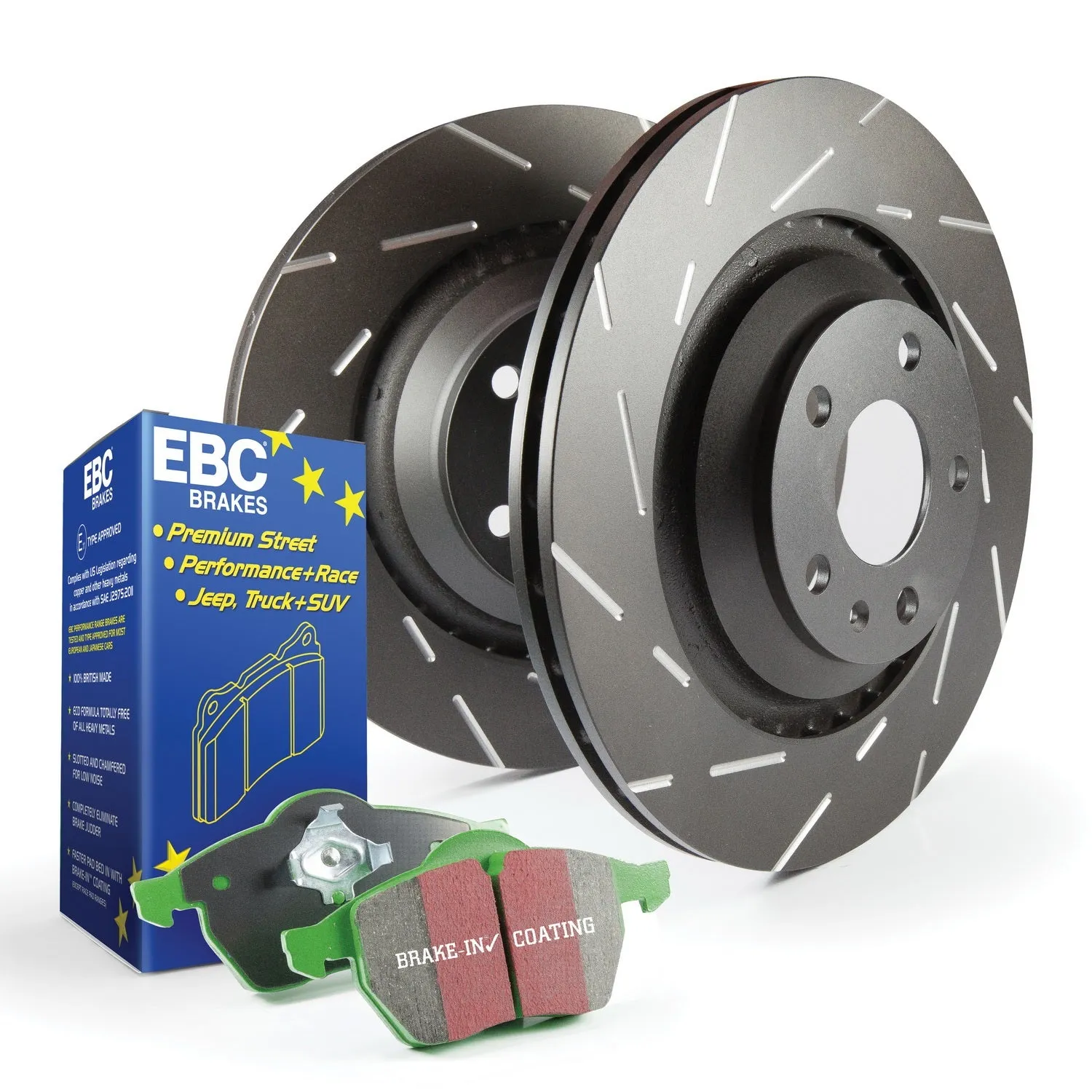 EBC Brakes S2KR2077 S2 Kits Greenstuff 2000 and USR Rotors