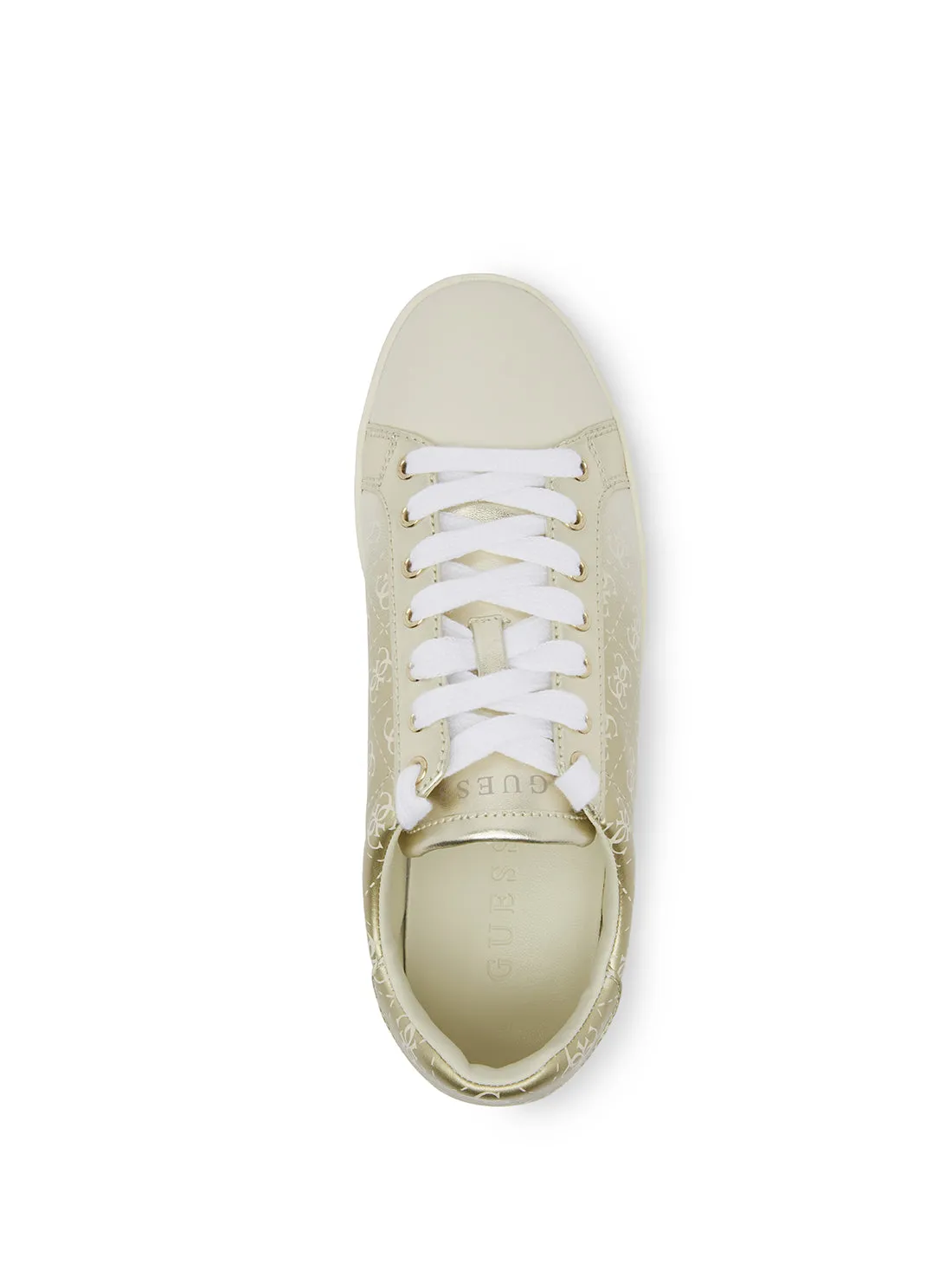 Gold Rosalia Ombre Logo Low Top Sneakers