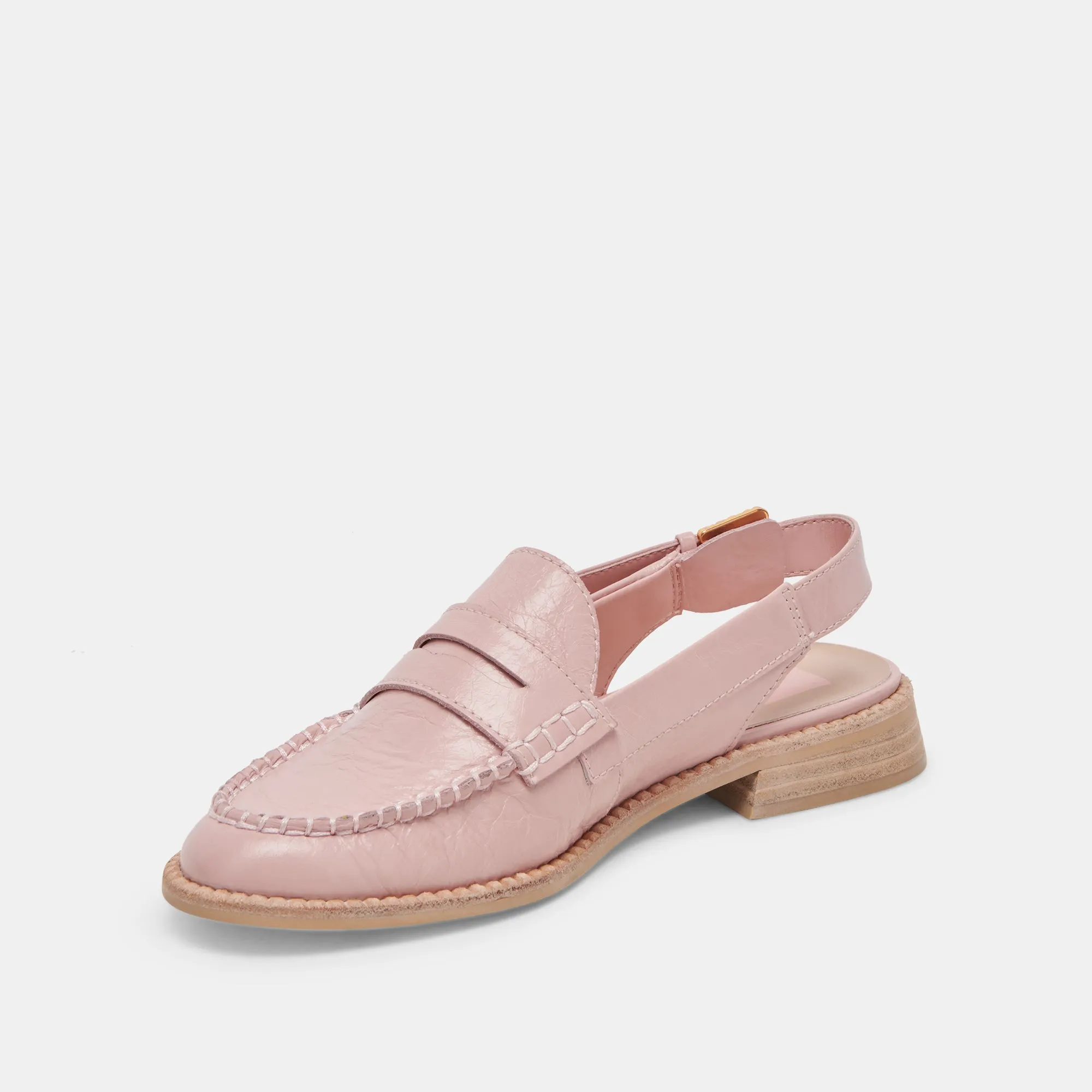 HARDI LOAFERS PINK CRINKLE PATENT