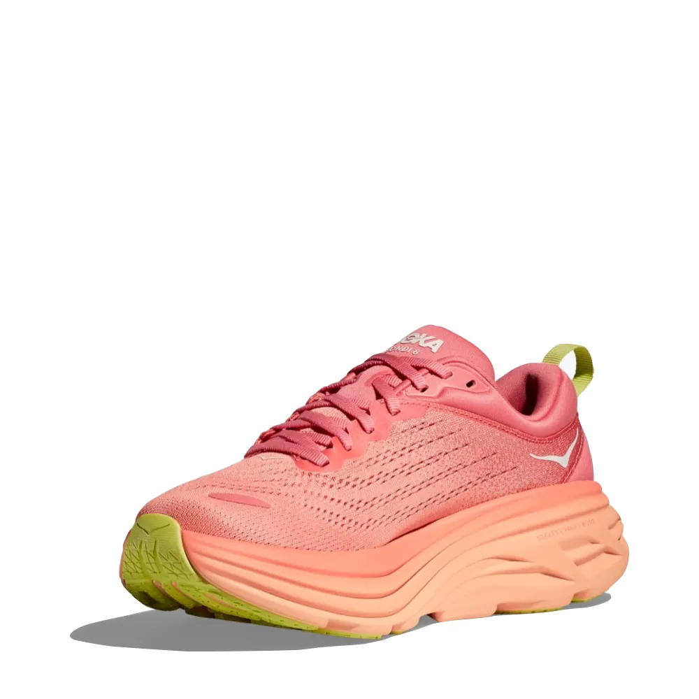 Hoka Women's Bondi 8 Running Sneaker (Coral/Papaya)