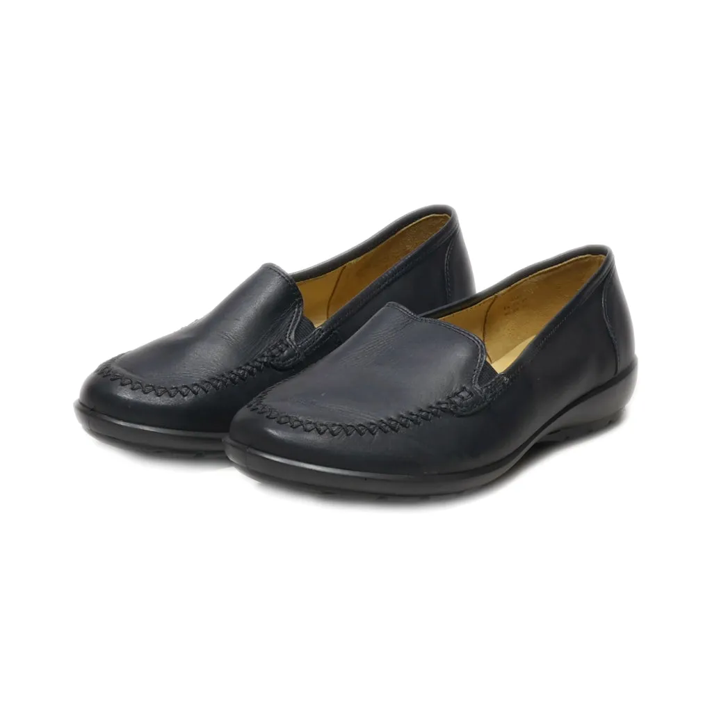 Hotter Comfort Concept Loafers Leather Black Colour For Women