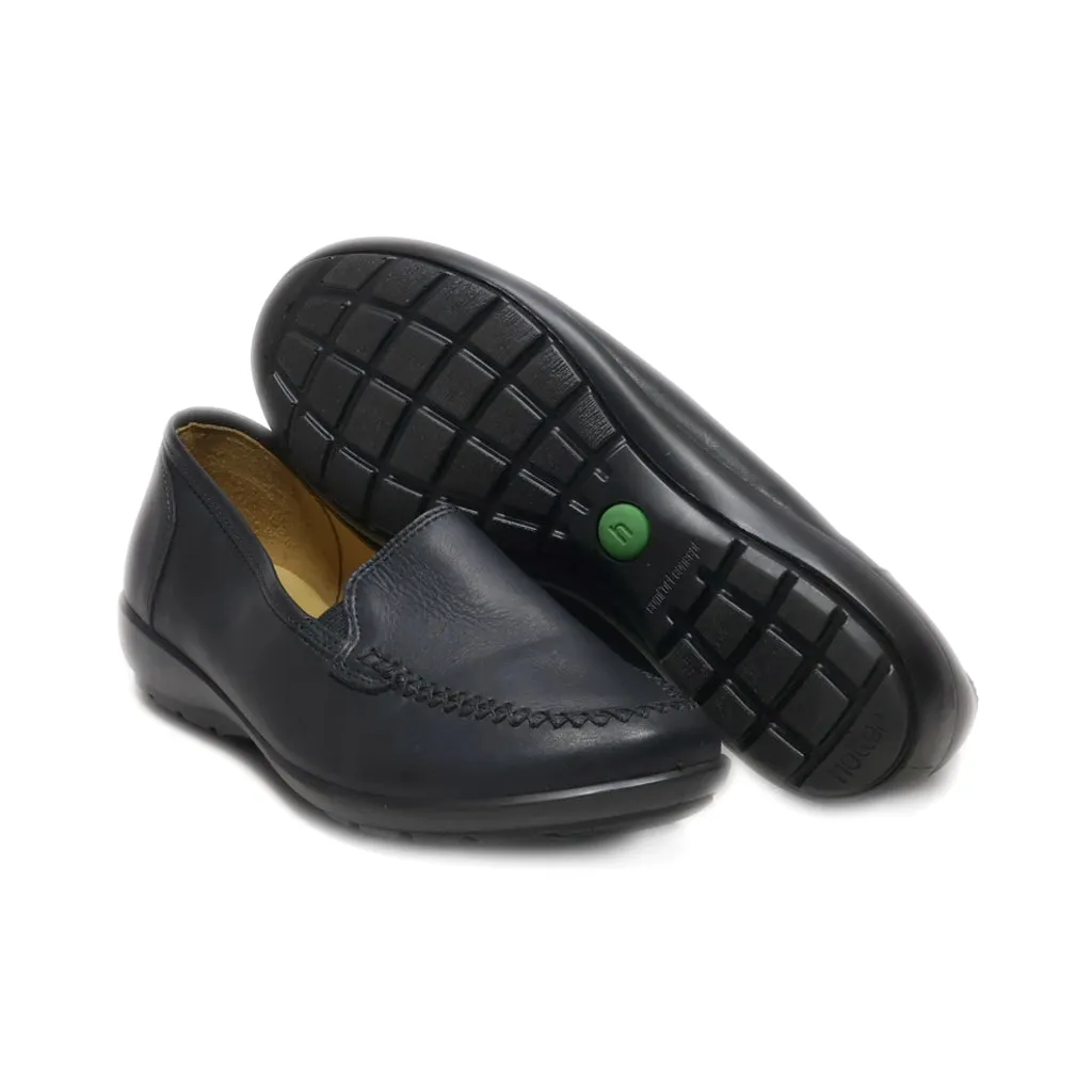 Hotter Comfort Concept Loafers Leather Black Colour For Women