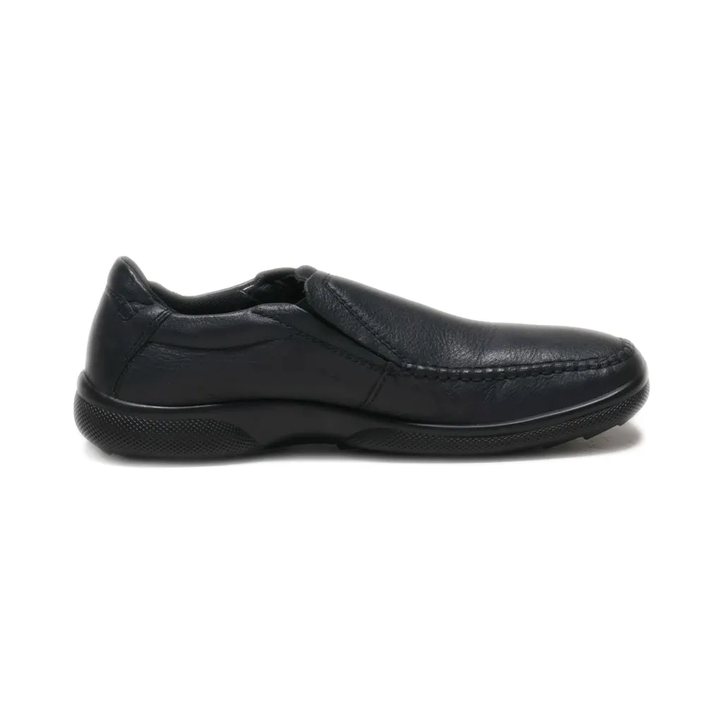 Hotter Loafers Leather Black Colour For Men