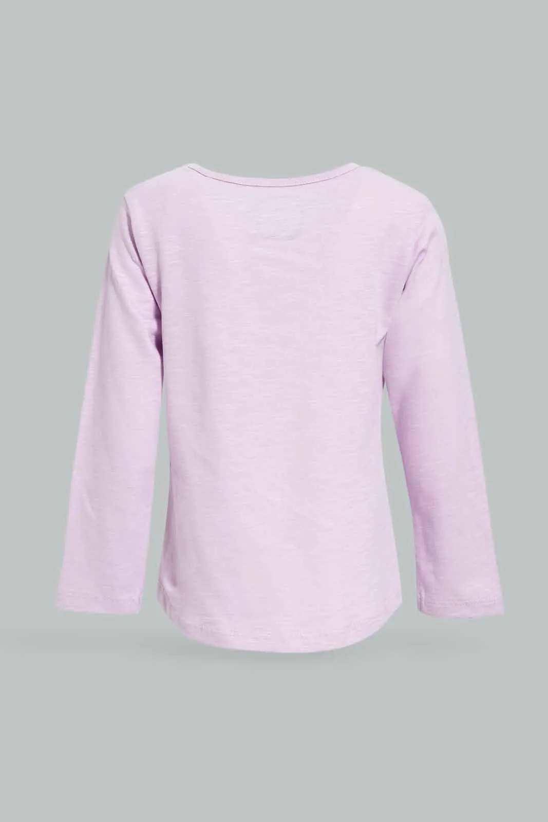 Infant Girls Lilac Plain T-Shirt