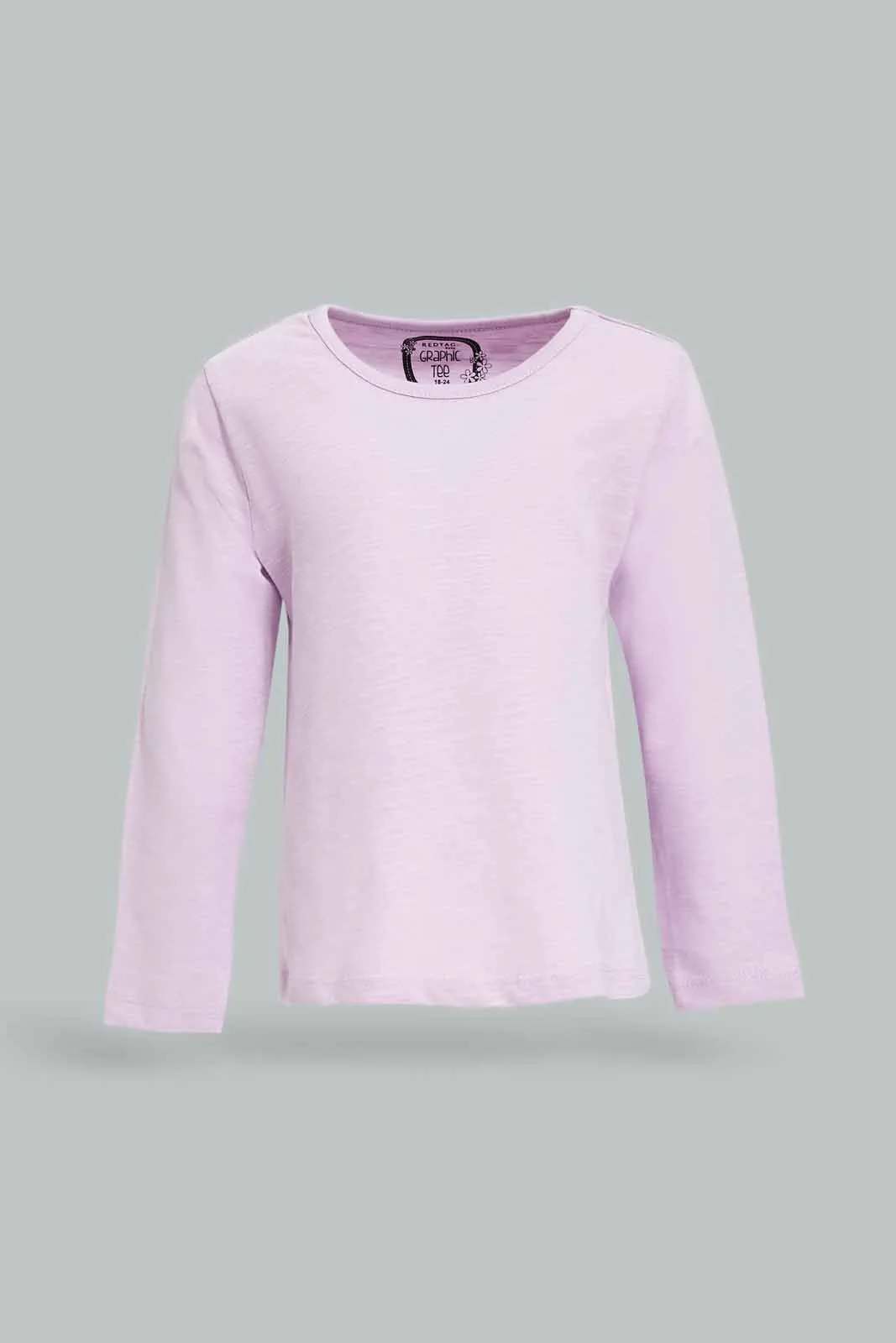 Infant Girls Lilac Plain T-Shirt